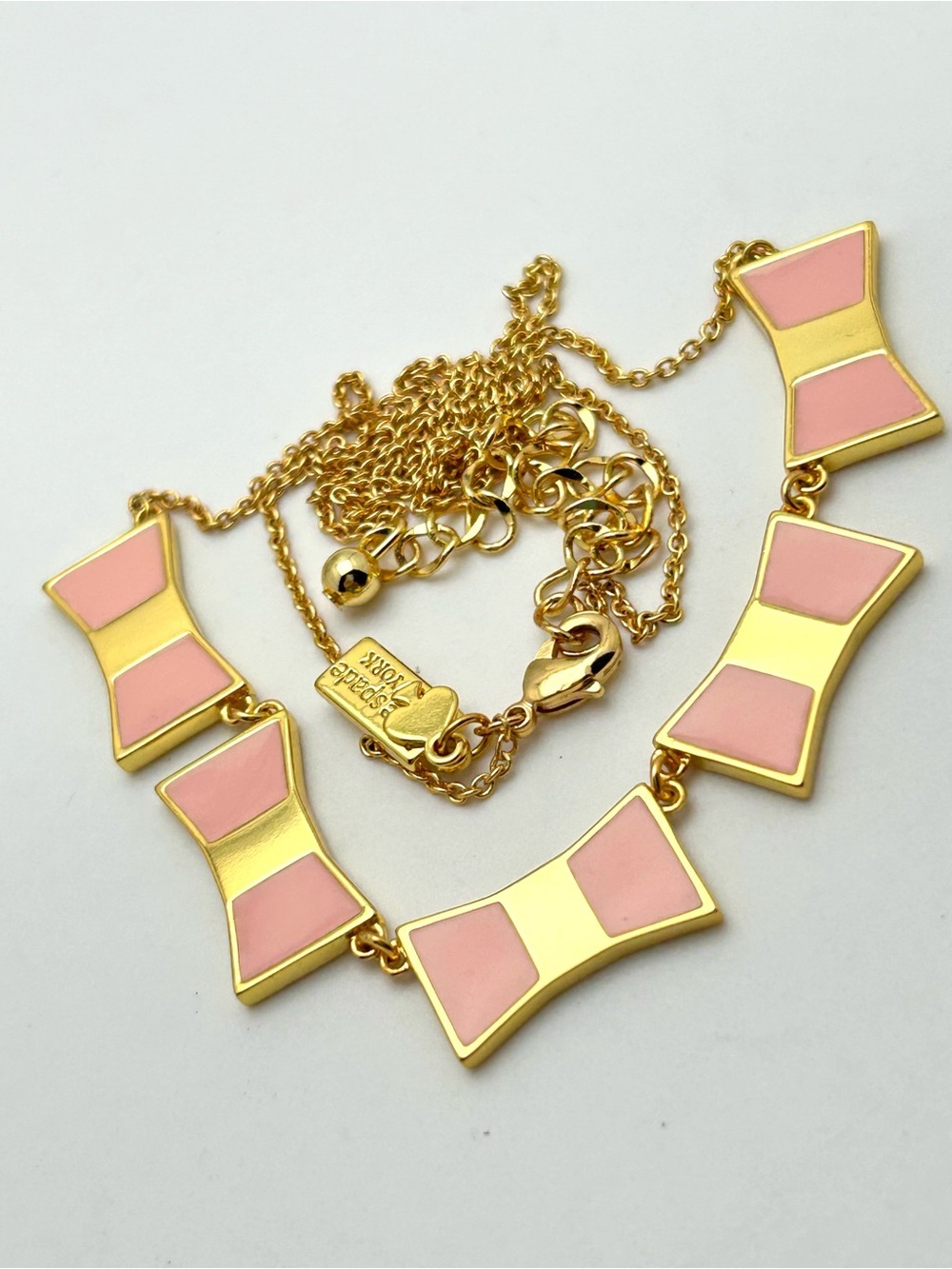Kate Spade Pink Bow Shoppe Necklace